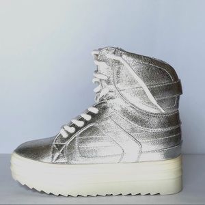 🖤Platform High-Top Sneakers